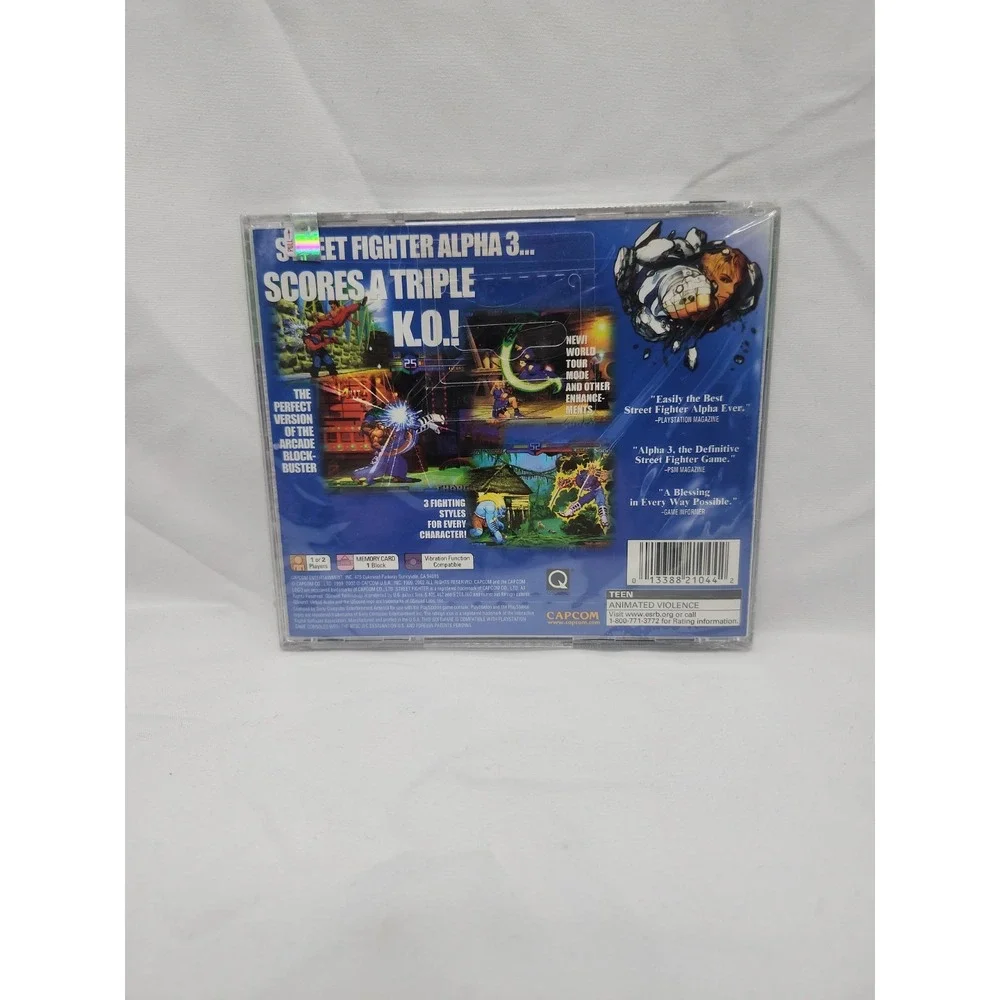 SEALED!! Street Fighter Alpha 3 (PS1 Sony PlayStation 1) Greatest Hits